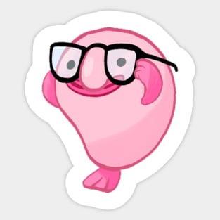 Nerd Blobfish Sticker